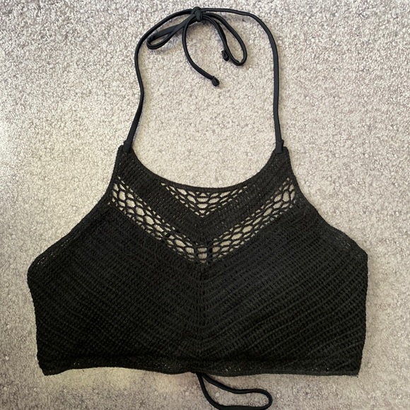 Kohl's Swim Salecute Black Bikini Crochet Top Poshmark